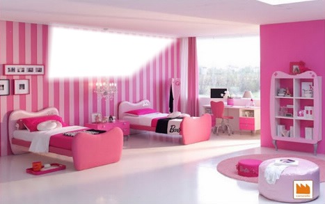 Habitacion rosa Fotomontasje