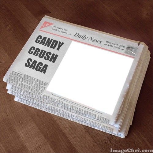 Daily News for Candy Crush Saga Fotomontažas