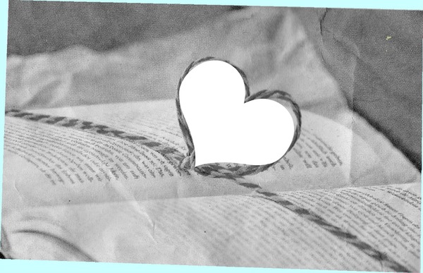Coeur de lecture Fotomontaža