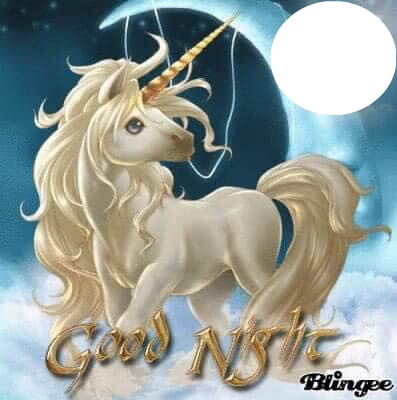goodnight Unicorn Fotomontage