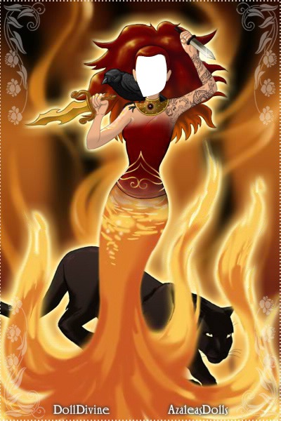 Diosa del fuego Photomontage