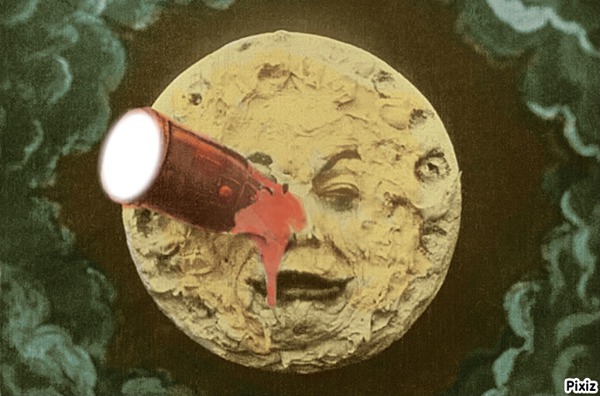 la lune Fotomontage