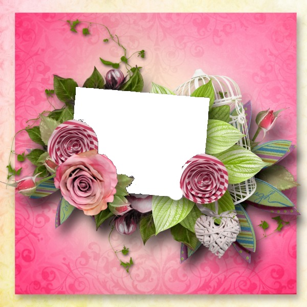 flowers Photo frame effect