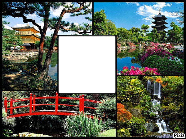 jardin japonnais Photomontage
