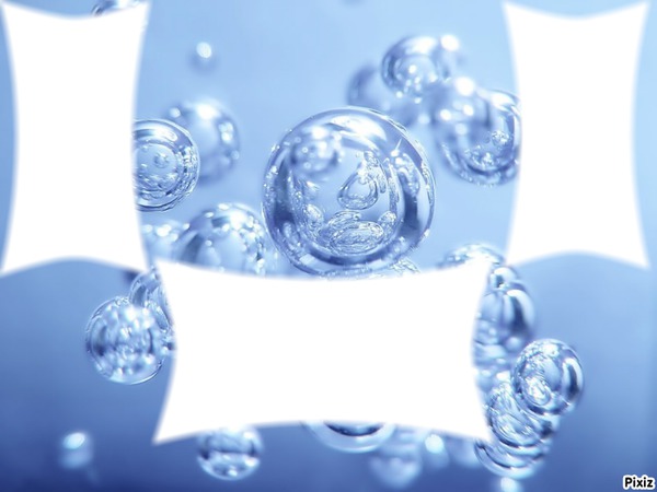 bulle bleue Montaje fotografico