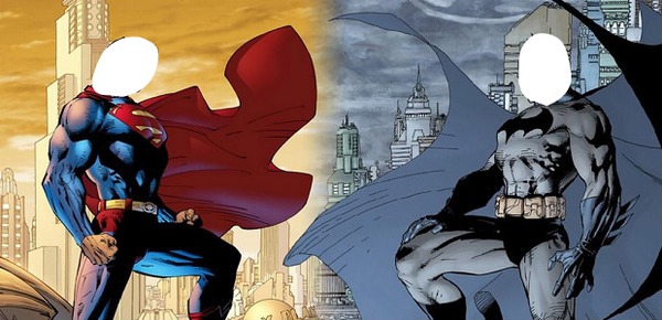 batman vs superman Fotomontaža