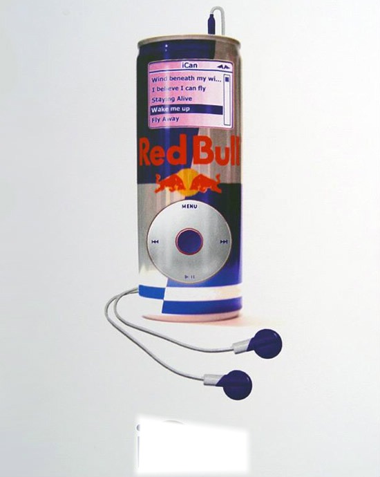 iPod Red Bull Photo frame effect