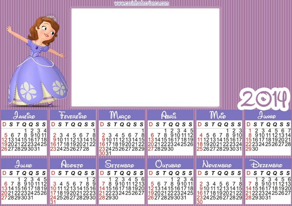 calendario2014 princesa sofia Fotomontāža