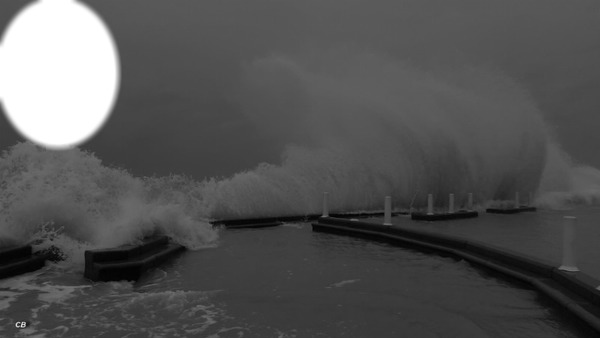 LA MER DECHAINEE Montaje fotografico