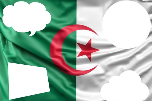 Drapeau de l'Algérie Photo frame effect