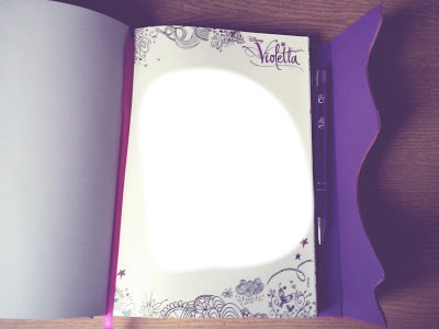 Pamiętnik violetty Photo frame effect