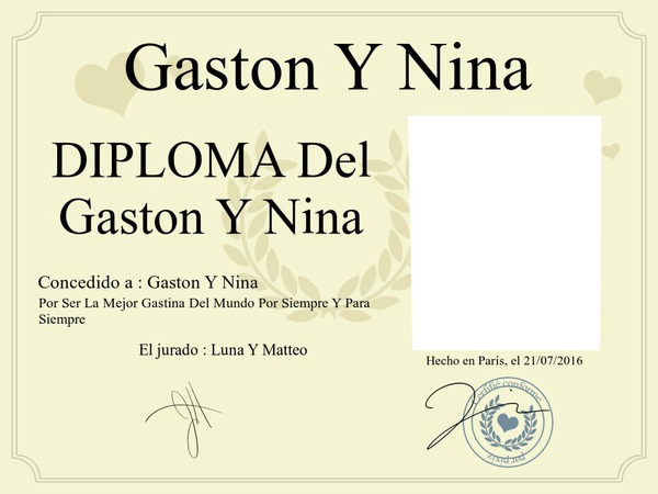 Diploma Fotomontasje