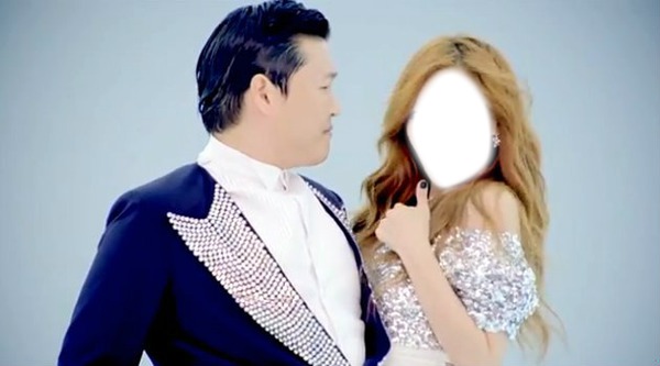 psy + fille Montage photo