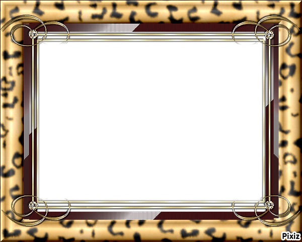 cadre peau de leopard Photomontage