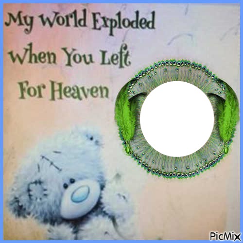 MY WORLD EXPLODED Photo frame effect