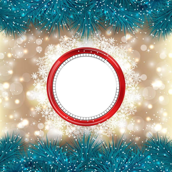 marco de navidad Fotomontaža