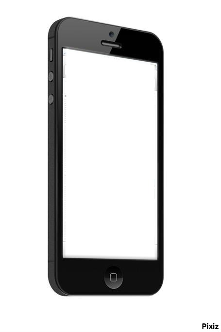 Iphone noir Photo frame effect