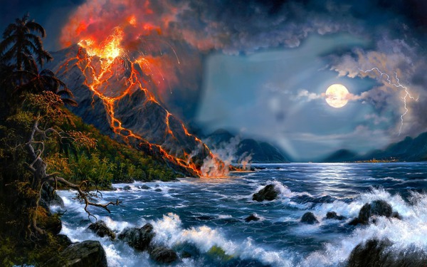 volcan Photomontage