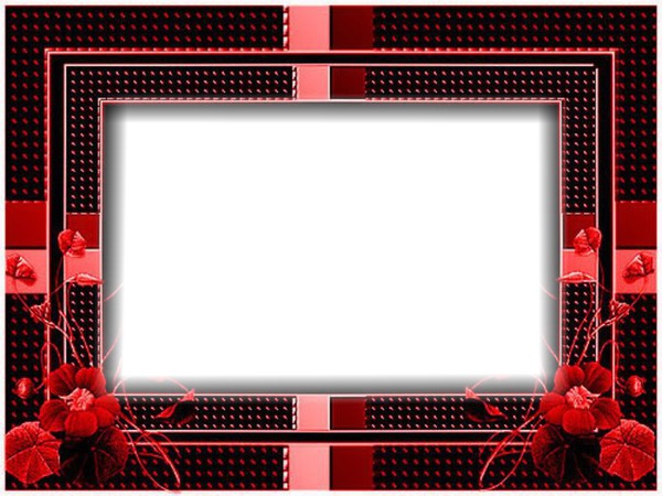 Cadre rouge Photo frame effect