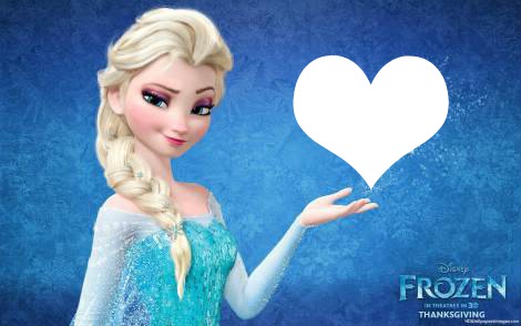 Elsa i love you Fotomontaža