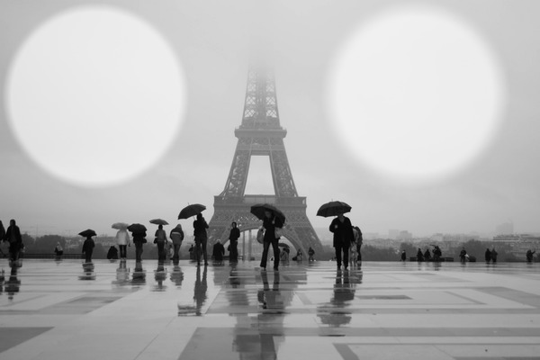 LLUVIA en PARIS Montaje fotografico