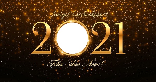 2021 - Feliz Ano Novo Facebookeanos Fotomontage