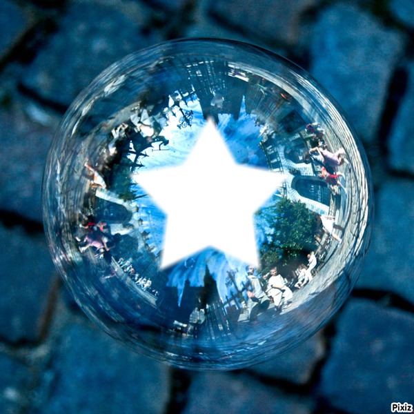 magnifique bulle de savon Photomontage