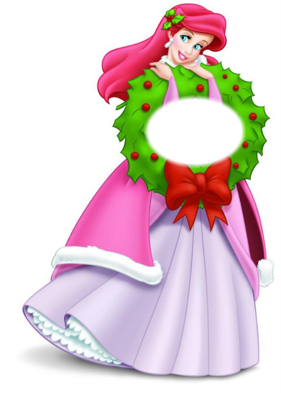 princesa ariel navidad Fotomontáž