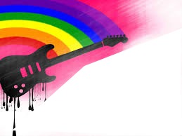 guitara de arcoiris Photo frame effect