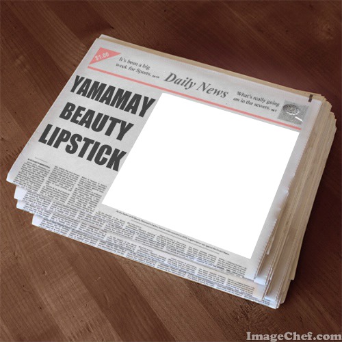 Daily News for Yamamay Beauty Lipstick Fotomontāža