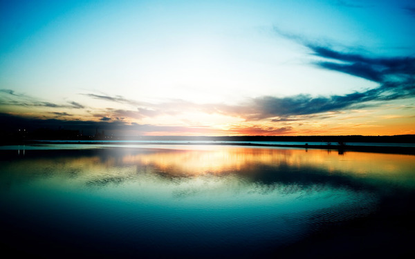 plage & coucher du soleil Фотомонтажа