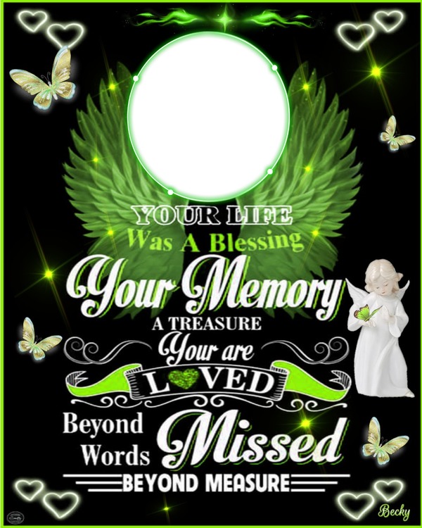 your life was a blessing Montage photo