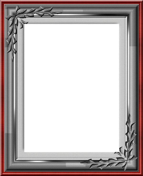 cadre gris et rouge Photo frame effect