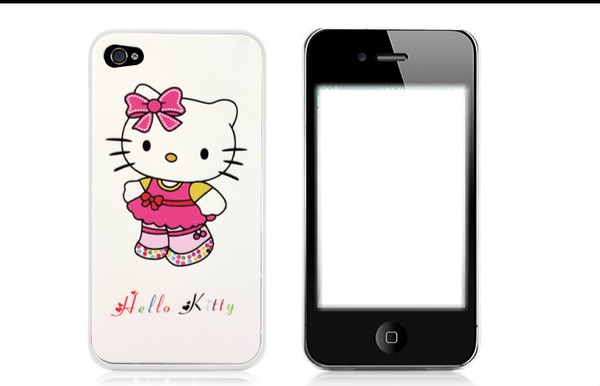 I-Phone Hello Kitty フォトモンタージュ
