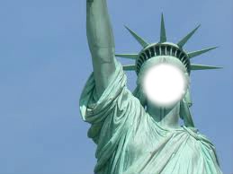 Statue de la liberté "USA" Photo frame effect