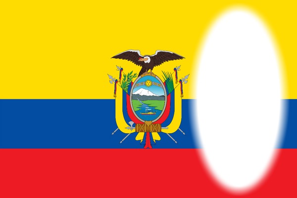 Ecuador flag Fotomontáž