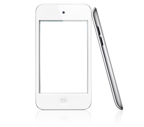 Ipod Touch Blanc Photo frame effect