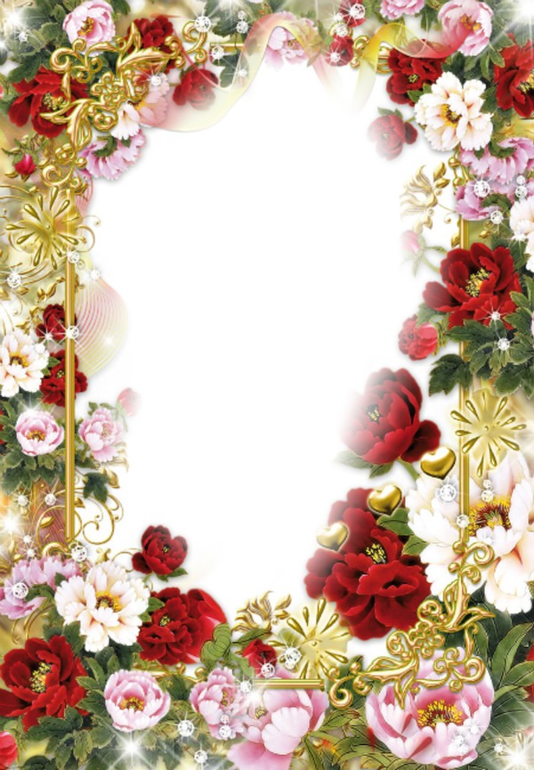 flower frame Fotomontaža