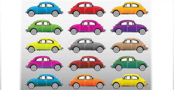 Voiture couleurs Фотомонтаж