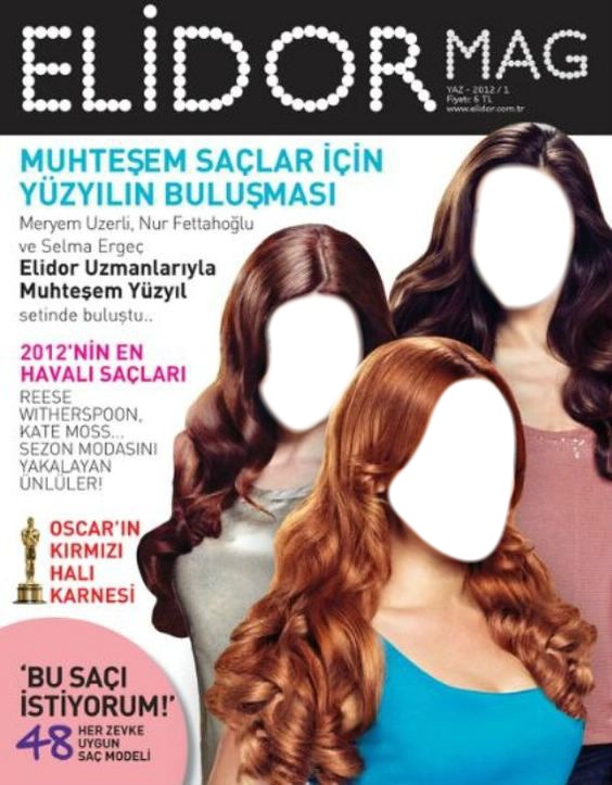 Elidor Magazin Dergi Kapak Fotomontage