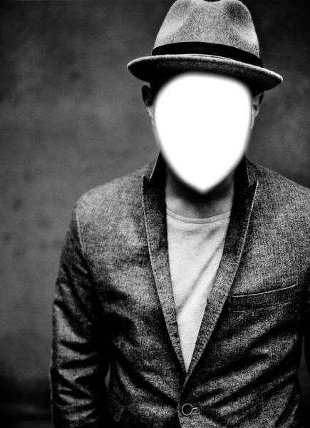 Mann ohne Gesicht Fotomontage