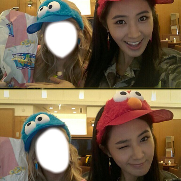 Elmo Hyoyeon & Elmo Yuri GG Photo frame effect