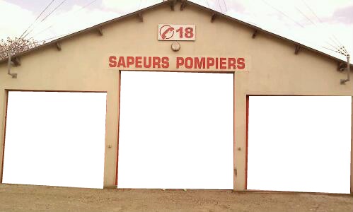 sapeurs pompiers Fotomontage