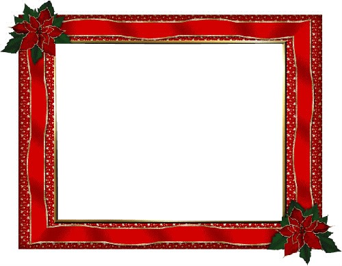 Cadre Noel rouge Fotomontage