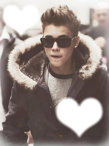 justin bieber , On t'aime Montage photo