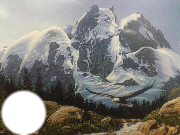 montagnes ours Photomontage