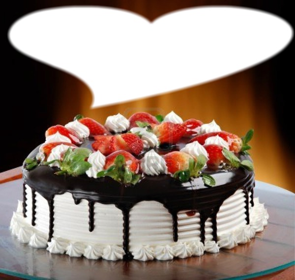 tarte d'anniversaire Fotomontage