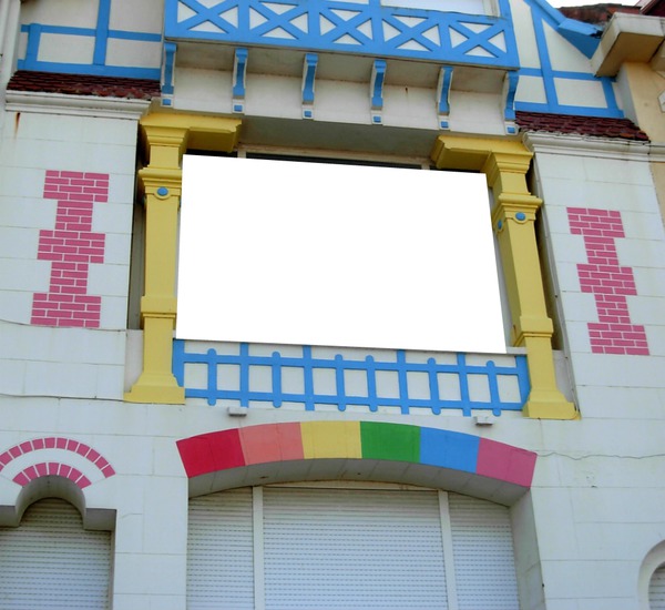 Fenêtre colorée -1 photo Fotomontage