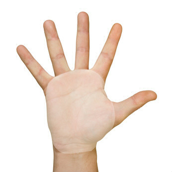 unie comme les 5 doigts de la mains Fotomontaggio