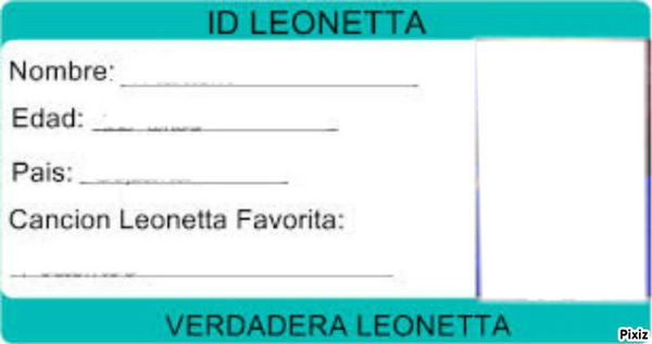 credencial leonetta Fotomontáž